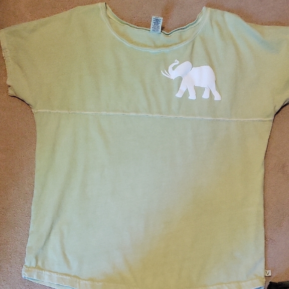 Venley Alabama Green Short Sleeve T-Shirt XL White Roll Tide Elephant - Picture 4 of 7